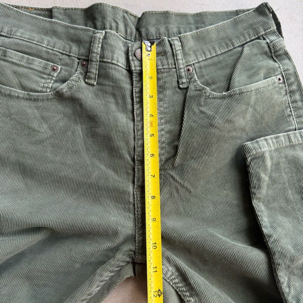 Levi's 514 Y2K Corduroy Pants Mens 33 x 30 Straight Fit Green 5-Pocket Preppy - Picture 12 of 12